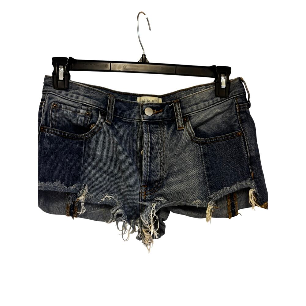 Free People We the Free Cut Off Jean Shorts Blue Size 27